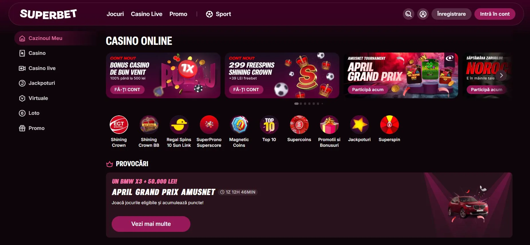 cel mai bun cazino online din România Superbet